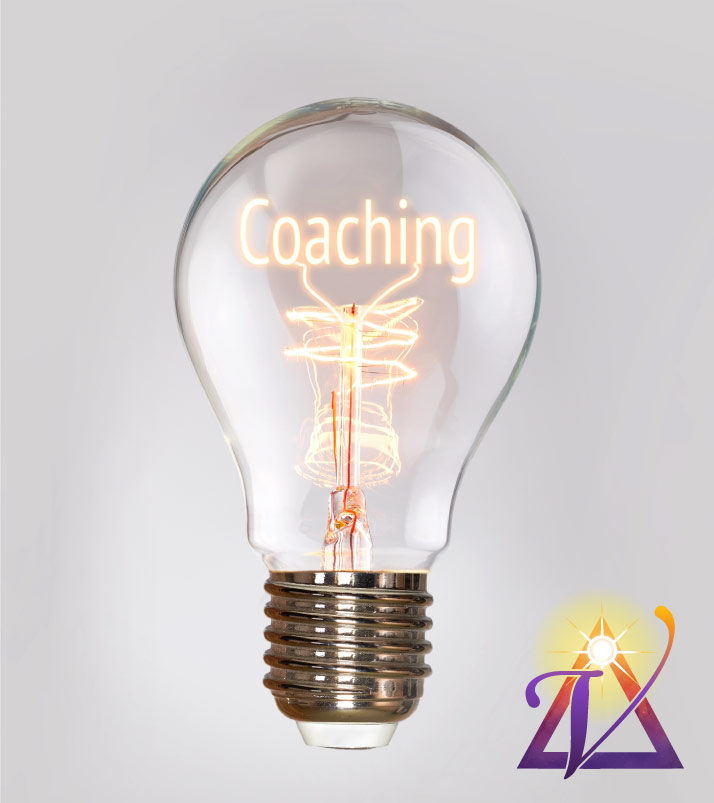 coaching-masters lampara con la palabra coaching adentro, simbolizando inspiracion